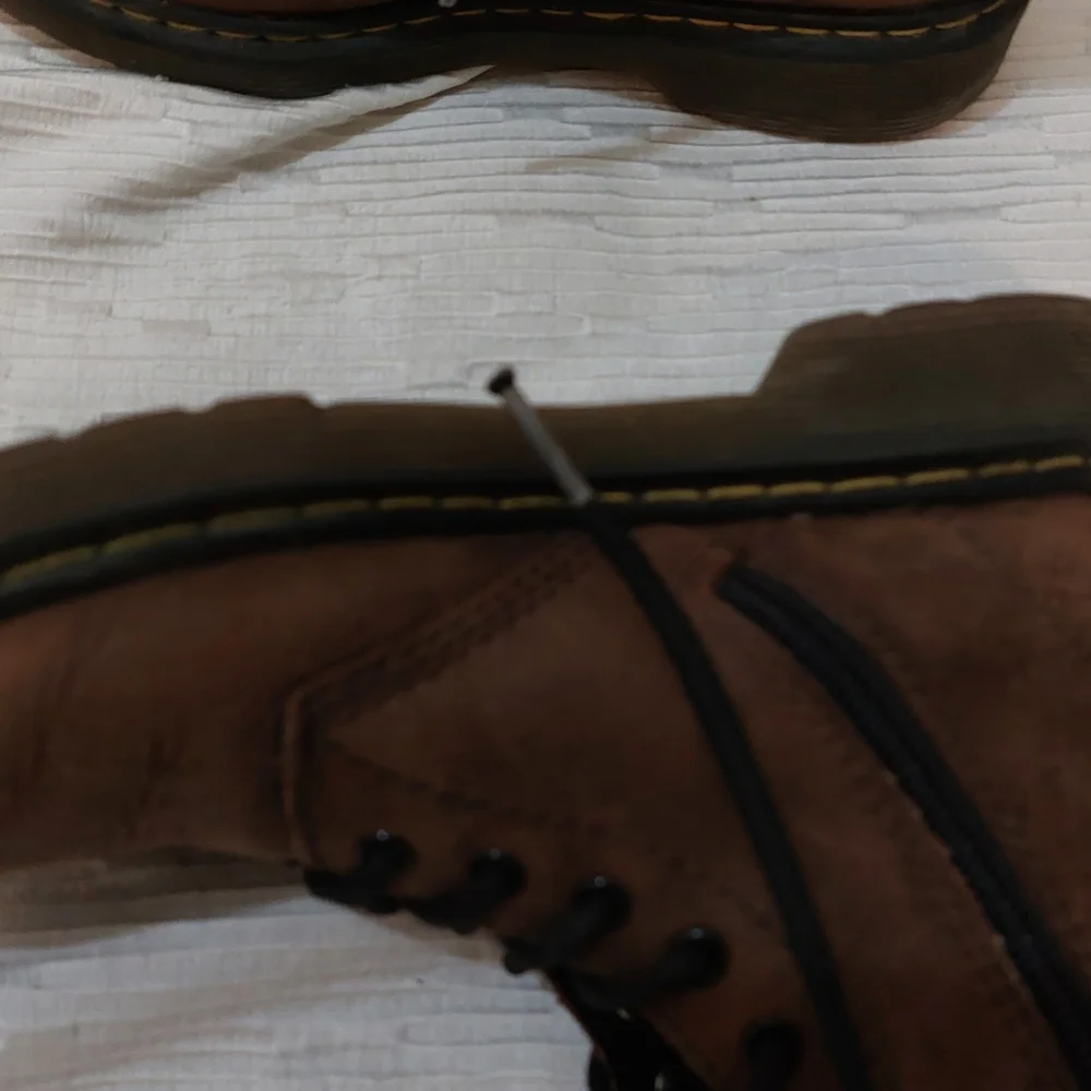 Dr. Martens Brown Kids Lace-Up Combat Boots Size 2